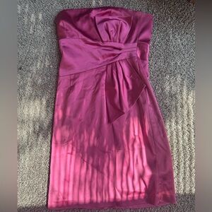 Suzi Chin for Maggy Boutique Strapless Magenta Dress
